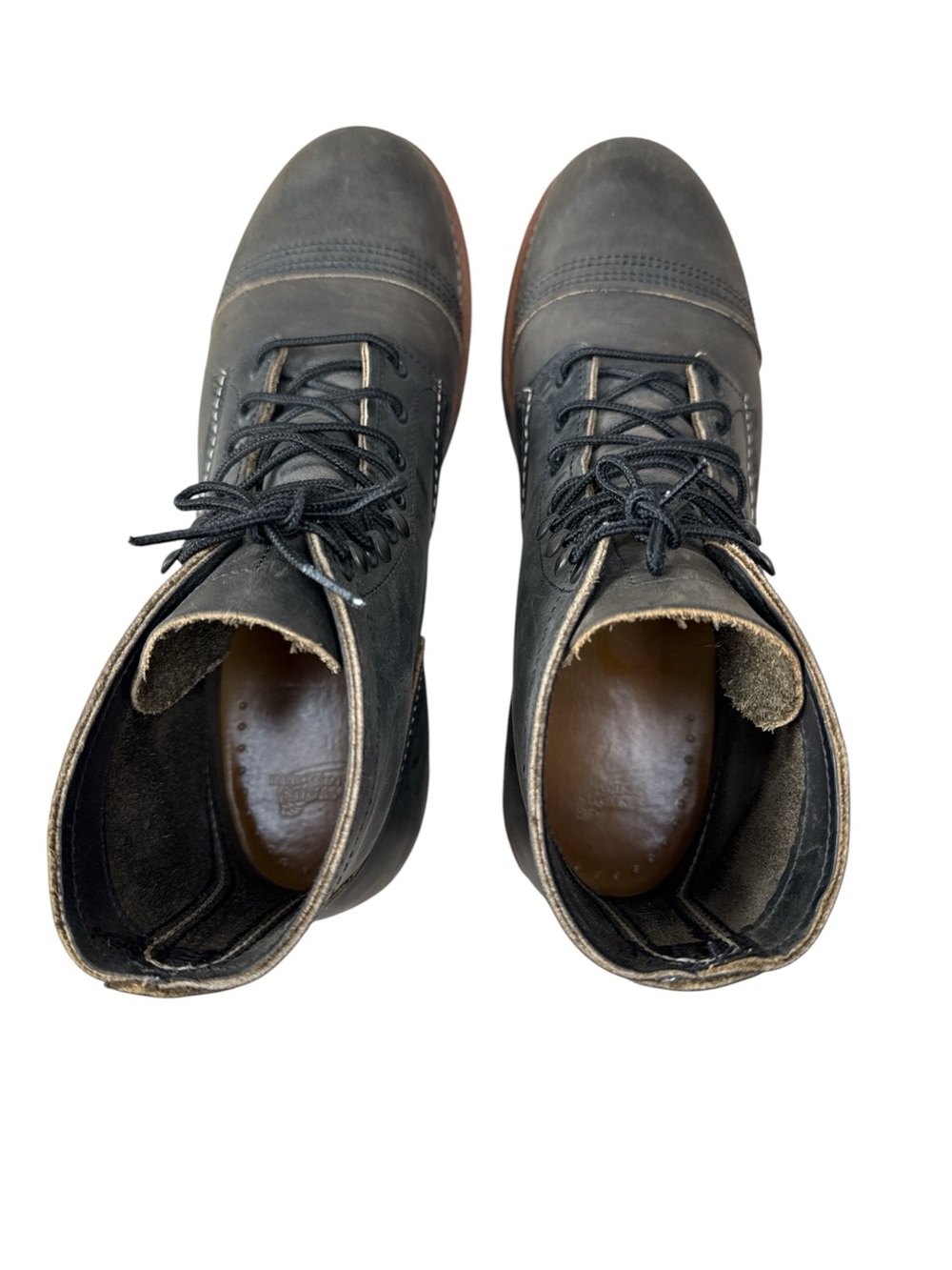 Red Wing Shoes Charcoal Iron Ranger 8086 Leather Boots size 10 - Picture 6 of 8